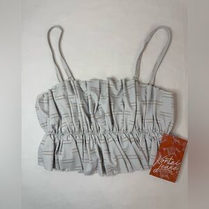 Kortni Jeane Oversized Ruffle Swim Top Small